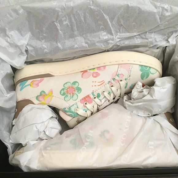 Coach Clip Floral Lowtop Sneakers 🌸 - Picture 5 of 10